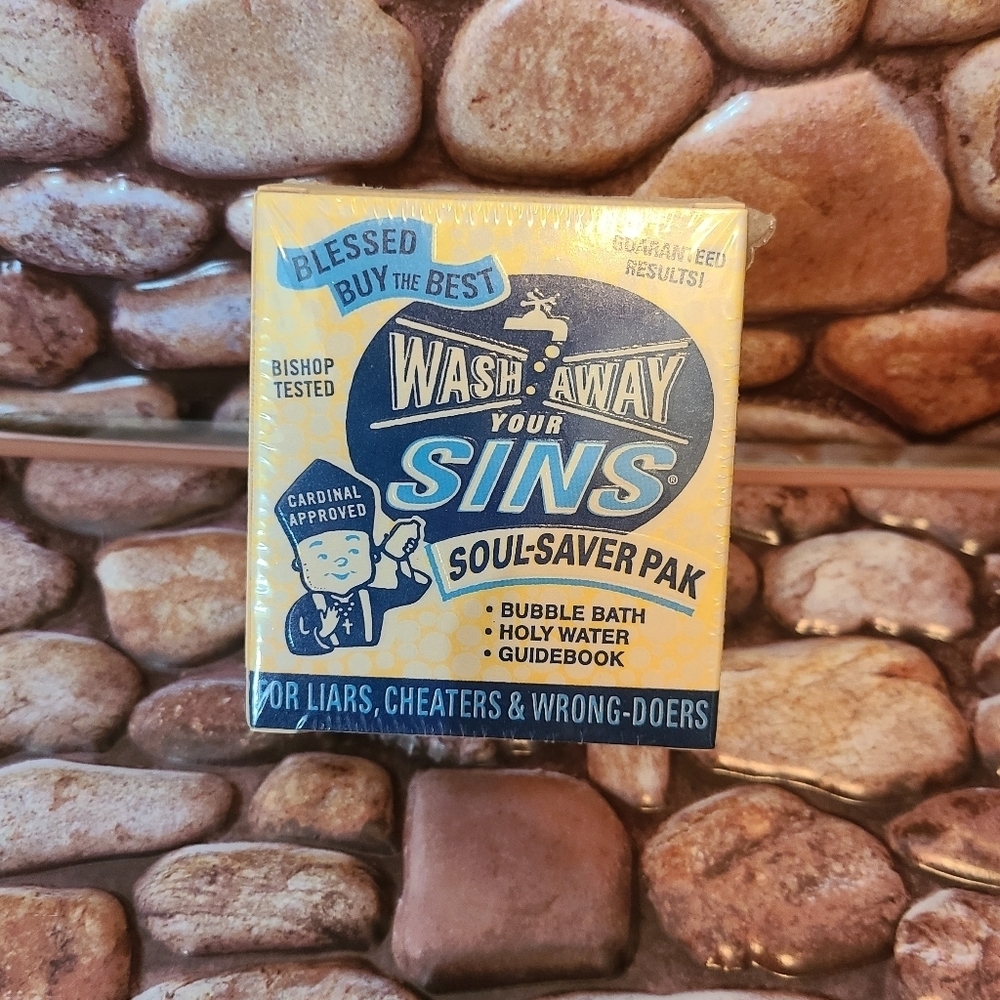 NIB Gag Gift - Wash Away Your Sins Soul-Saver Pak